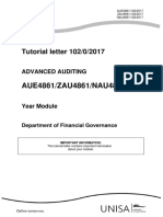 Auditing Notes Unisa - AUE4861 2017 TL 102 0 B