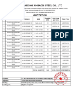 Seamless Cold Drawn Pipes QUOTATION