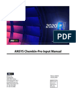 ANSYS Chemkin-Pro Input Manual