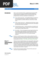 Nios Cpu Datasheet