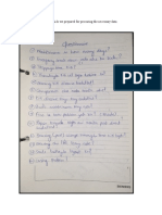 Questionnaire For Steam Power Plant/sugar Factory