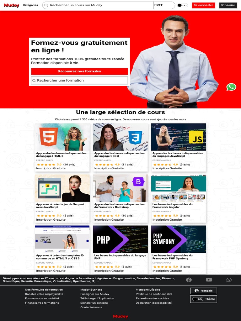 Formations Gratuites en Développement Web | PDF | Programmation web ...