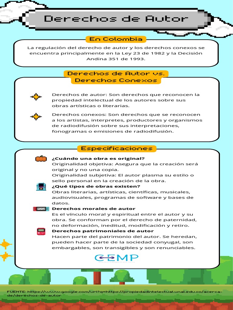 Derechos de Autor en Colombia: Leyes y Tipos | PDF