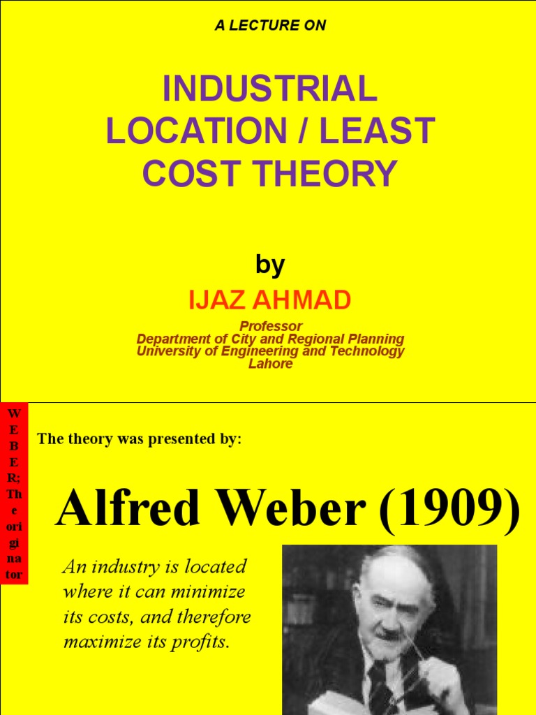 Industrial Location Theory Overview | PDF | Factory | Economies