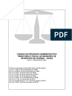 Lei Nº 1.353 de 1994 (Com Alterações Até 2019) - Código de Processo Administrativo Tributário Fiscal Do Município de Aparecida de Goiânia