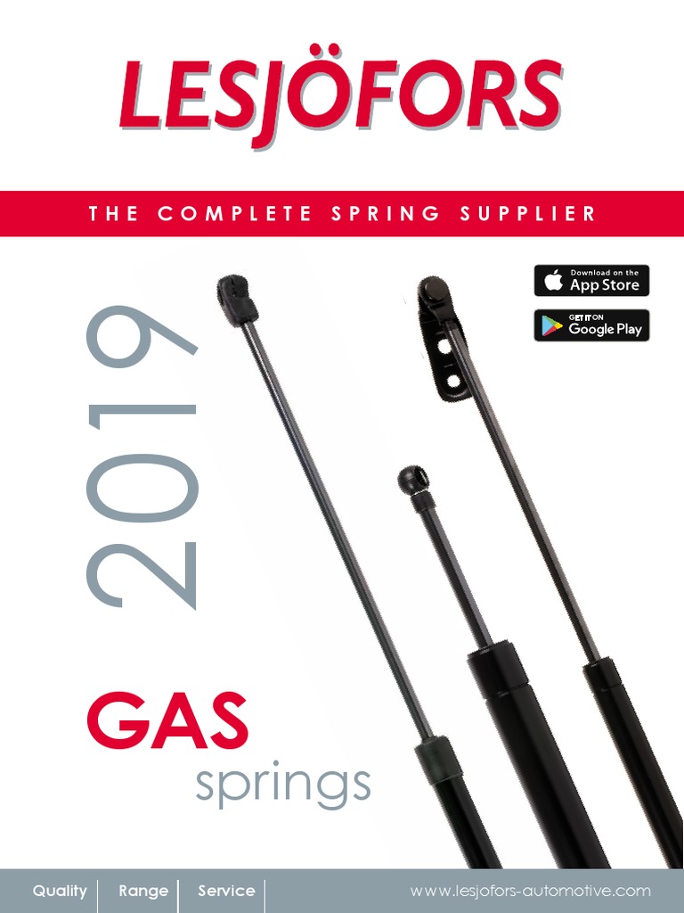 Lesjofors Gas Springs Catalogue 2019 | PDF | Land Vehicles | Vehicle ...