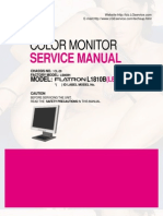 LG Monitor Flantron L1810B Service Manual