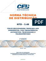 NTD 3.48 - Chave Seccionadora Tripolar sf6 Submersivel Telecomanadada - 2 Edio