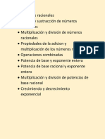 Números racionales: operaciones y propiedades