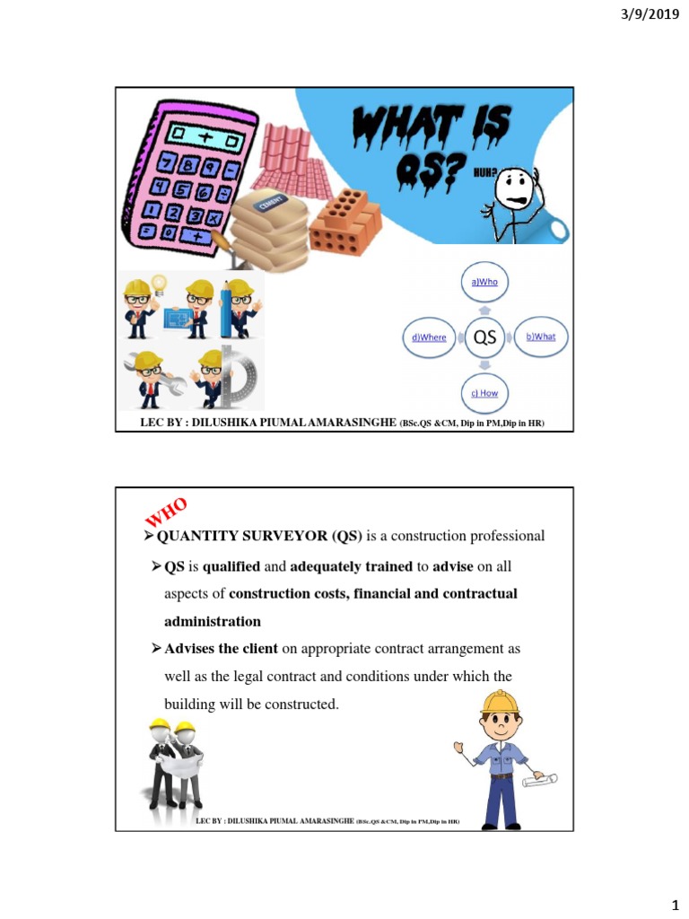 QS 1 PDF Procurement Measurement