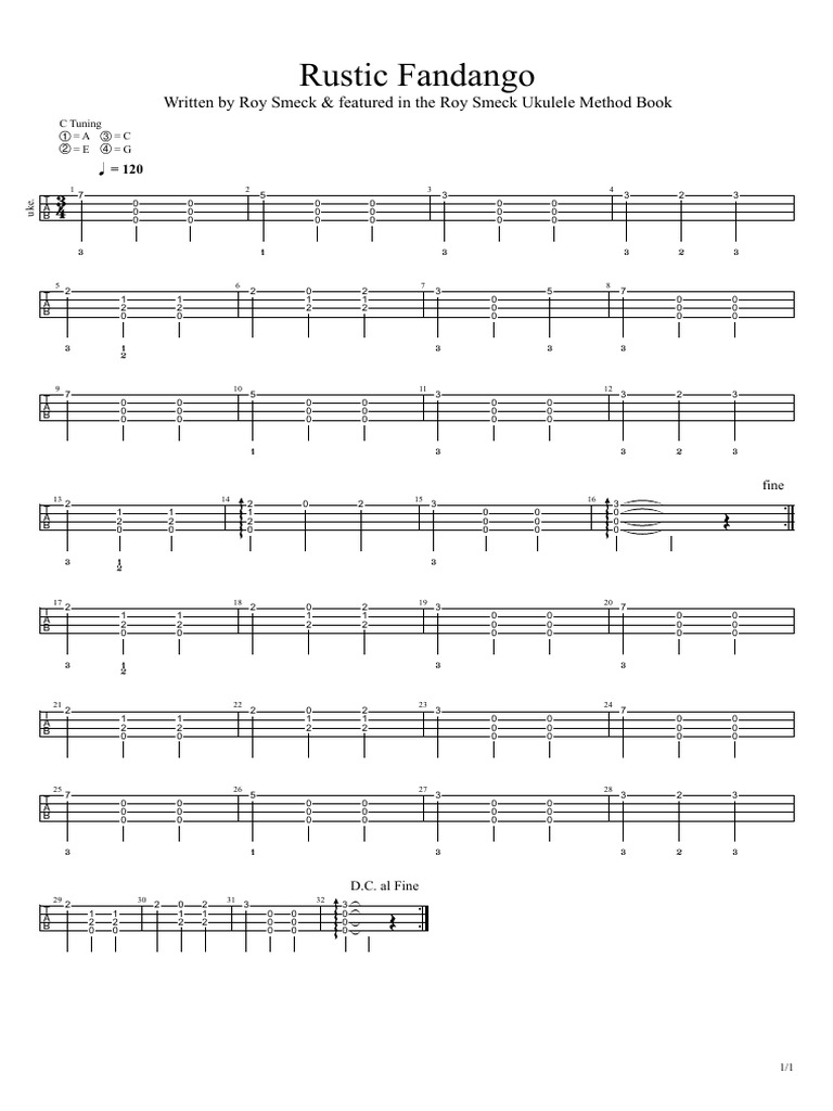 22 Rustic Fandango | PDF | Guitar Family Instruments | Necked Lutes