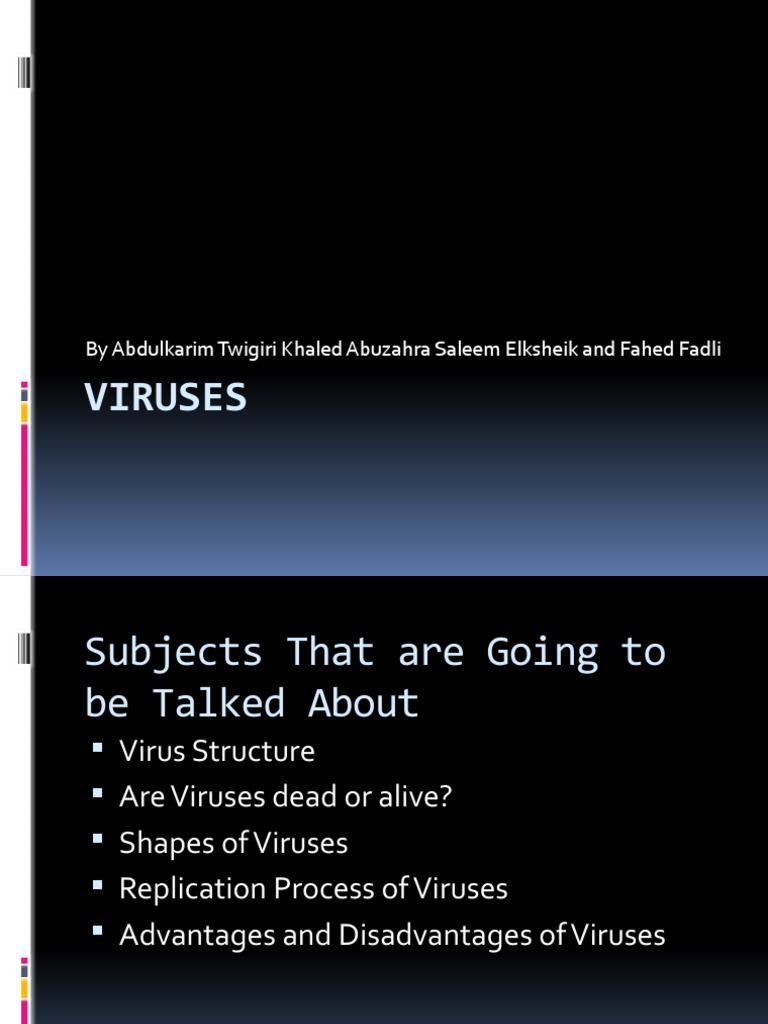 Viruses Project | PDF