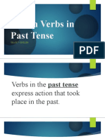 Past Tense Verbs Grade 7 English