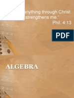 (ENGM-110) Algebra Review
