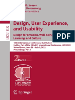 (Lecture Notes in Computer Science, 13322) Marcelo M. Soares, Elizabeth Rosenzweig, Aaron Marcus - Design, User Experience, and Usability_ Design for Emotion, Well-being and Health, Learning, and Cult