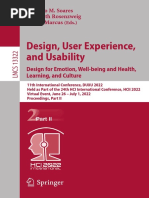 (Lecture Notes in Computer Science, 13322) Marcelo M. Soares, Elizabeth Rosenzweig, Aaron Marcus - Design, User Experience, and Usability_ Design for Emotion, Well-being and Health, Learning, and Cult