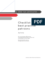 Checklist Best Practise Patroons