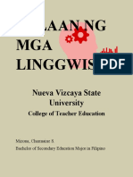 Journal NG Mga Linggwista