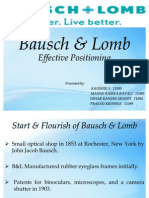 Bausch & Lomb's Effective Positioning Through Innovation and Segmentation