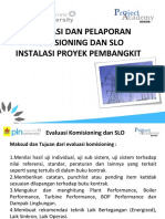 Evaluasi Dan Pelaporan Komisioning Dan SLO Proyek Kit