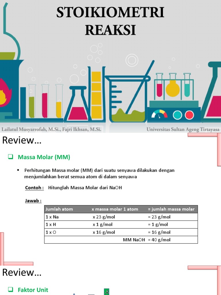 Stoikiometri Reaksi Kimia dan Perhitungan | PDF | Sains & Matematika ...