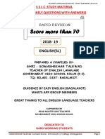 SSLC English (SL) Notes 2018-19