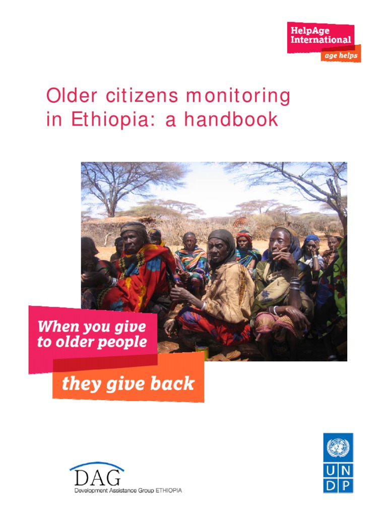 Older Citizens Monitoring In Ethiopia A Handbook Capacity - 