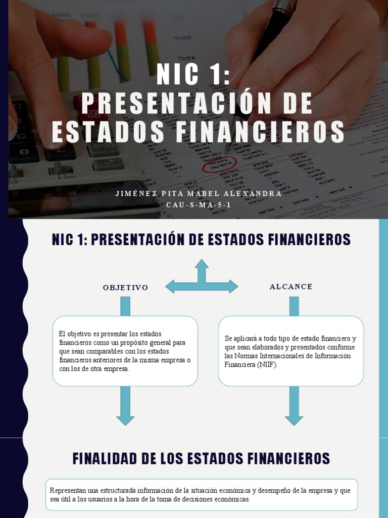 Nic 1 Presentacion de Los Estados Financieros | PDF | Estado financiero ...