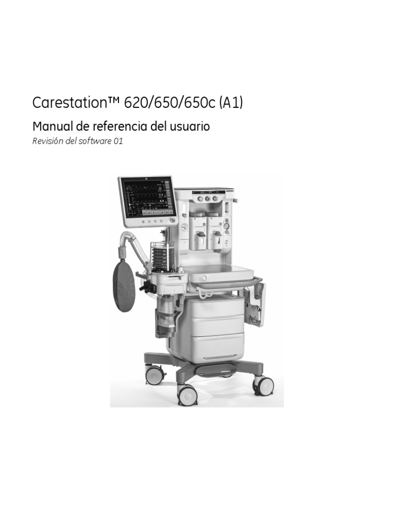 Maq. Anest GE Carestation 650 Manual de Usuario PDF Medicina