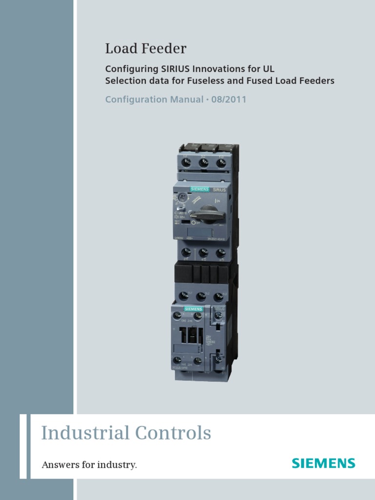 Manual Load Feeder Configuration Manual UL en-US | PDF | Relay ...