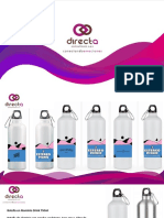 Botella de aluminio 600ml. Deportiva color plata ColorMake - Sublix