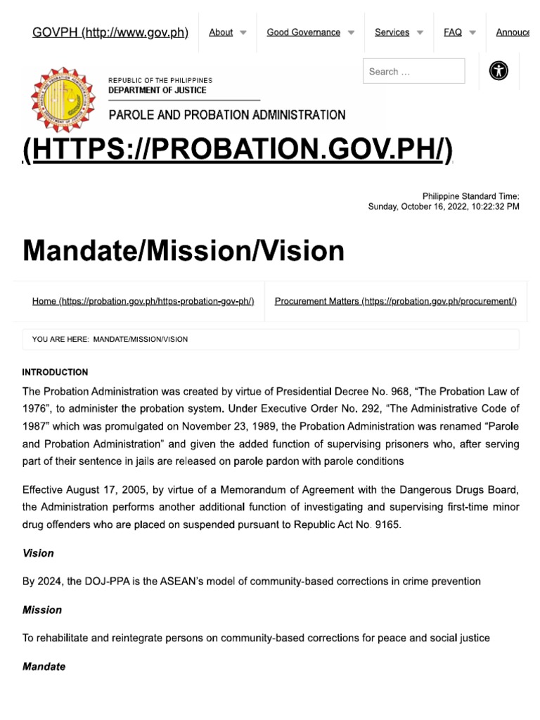 Parole and probation administration pdf