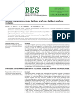 Síntese e Caracterização de Óxido de Grafeno e Óxido de Grafeno Reduzido