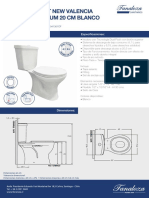 Inodoro New Valencia Premium 20cm Blanco