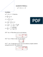 Quadratic Formula Proven by Mohammed F