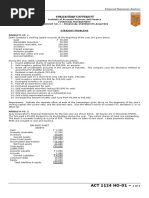 HO No. 1 - Financial Statements Analysis