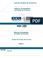 Tópicos Avanzados en Gestion de Proyectos - Sesion 03 - Tiempo