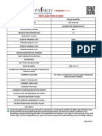 Declarationform