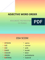 Adjective Word Order