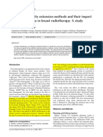 Different Intensity Extension Methods and Their Impact On Entrance Dose in Breast Radiotherapy: A Study