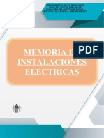 Memoria de Instalaciones Electricas