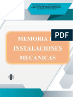 Memoria de Instalaciones Mecanicas