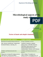 Microbiological Aspects of Studying Immunity
