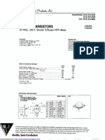 Power Transistors: 20 Amp, 150 V, Double Diffused NPN Mesa