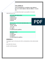 Ejercicios de equilibrio de mercado con funciones de oferta y demanda