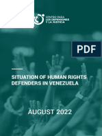Human Rights Defenders Under Attack in Venezuela