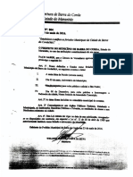 Lei N 804 - Decreto Feriado Municipal - Padroeira de Barra Do Corda