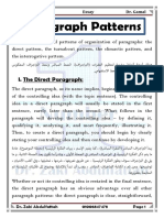 Paragraph Patterns