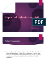 Report of Sub-Station Visit