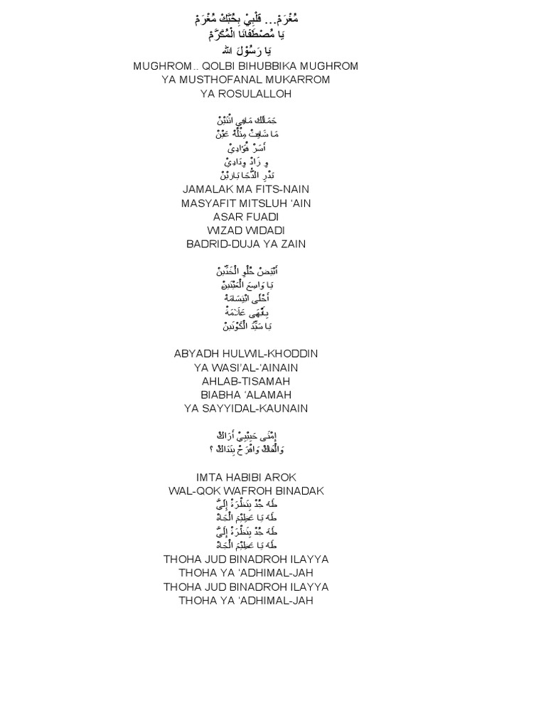 Lirik mugrom pdf